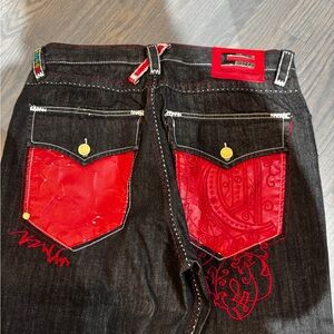 Coogie Authentic Australian Australian Stylish Red and Black‎ Men's Jeans 38x34